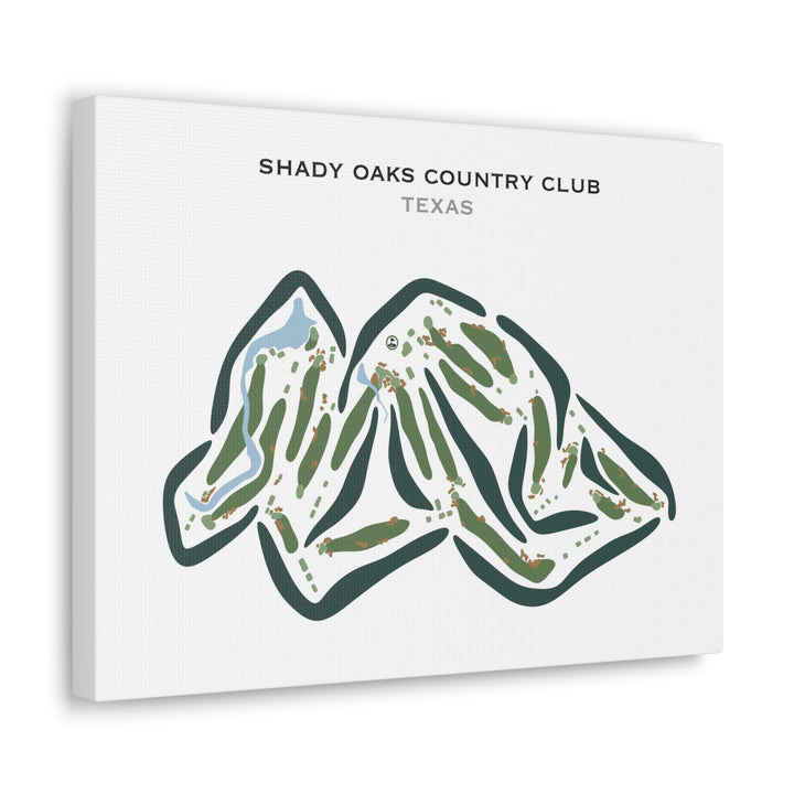 Shady Oaks Country Club, Texas - Printed Golf Courses