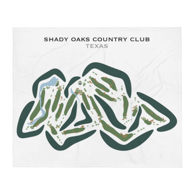 Shady Oaks Country Club, Texas - Printed Golf Courses