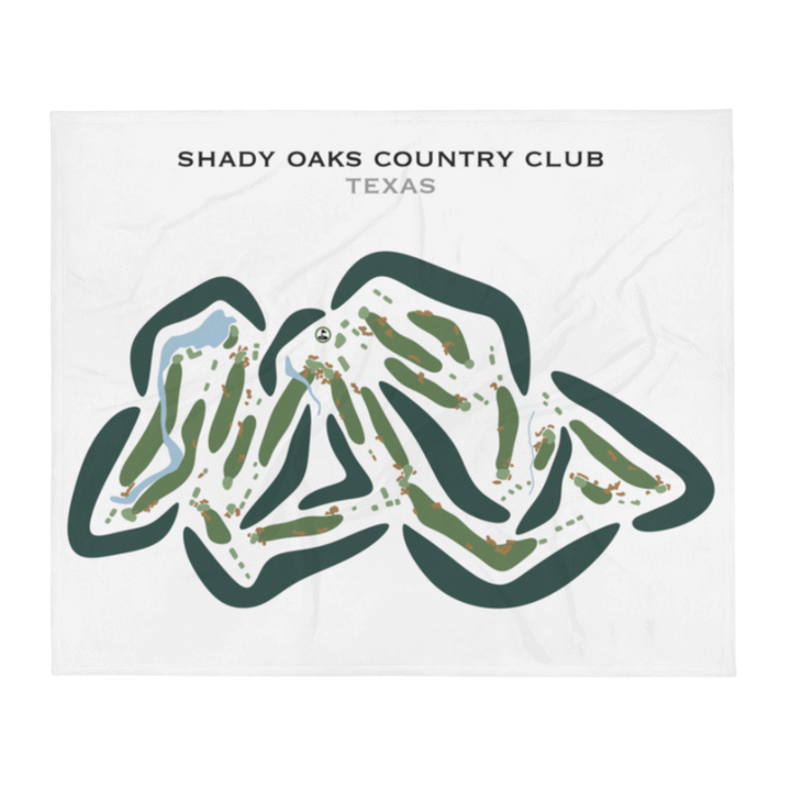 Shady Oaks Country Club, Texas - Printed Golf Courses