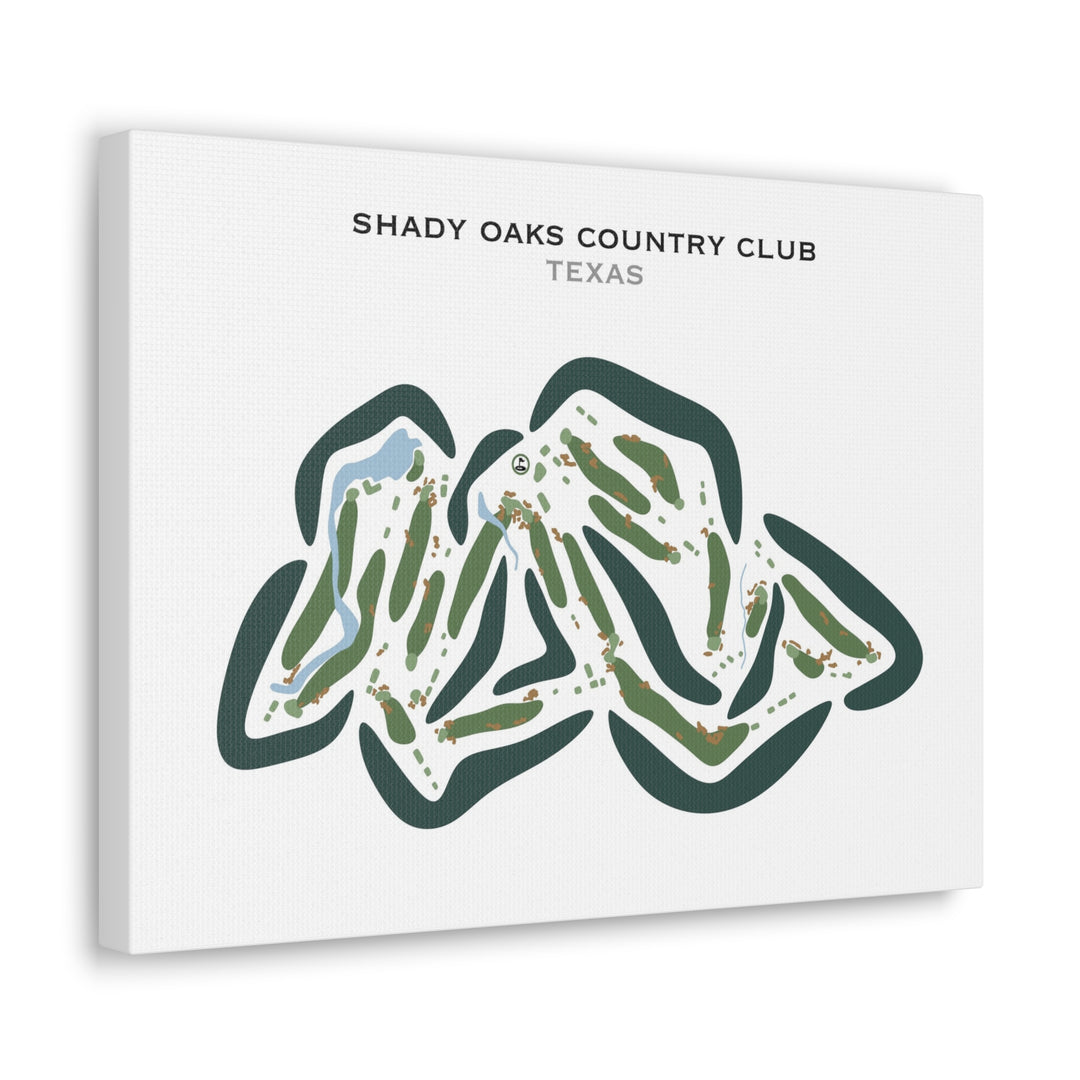 Shady Oaks Country Club, Texas - Printed Golf Courses