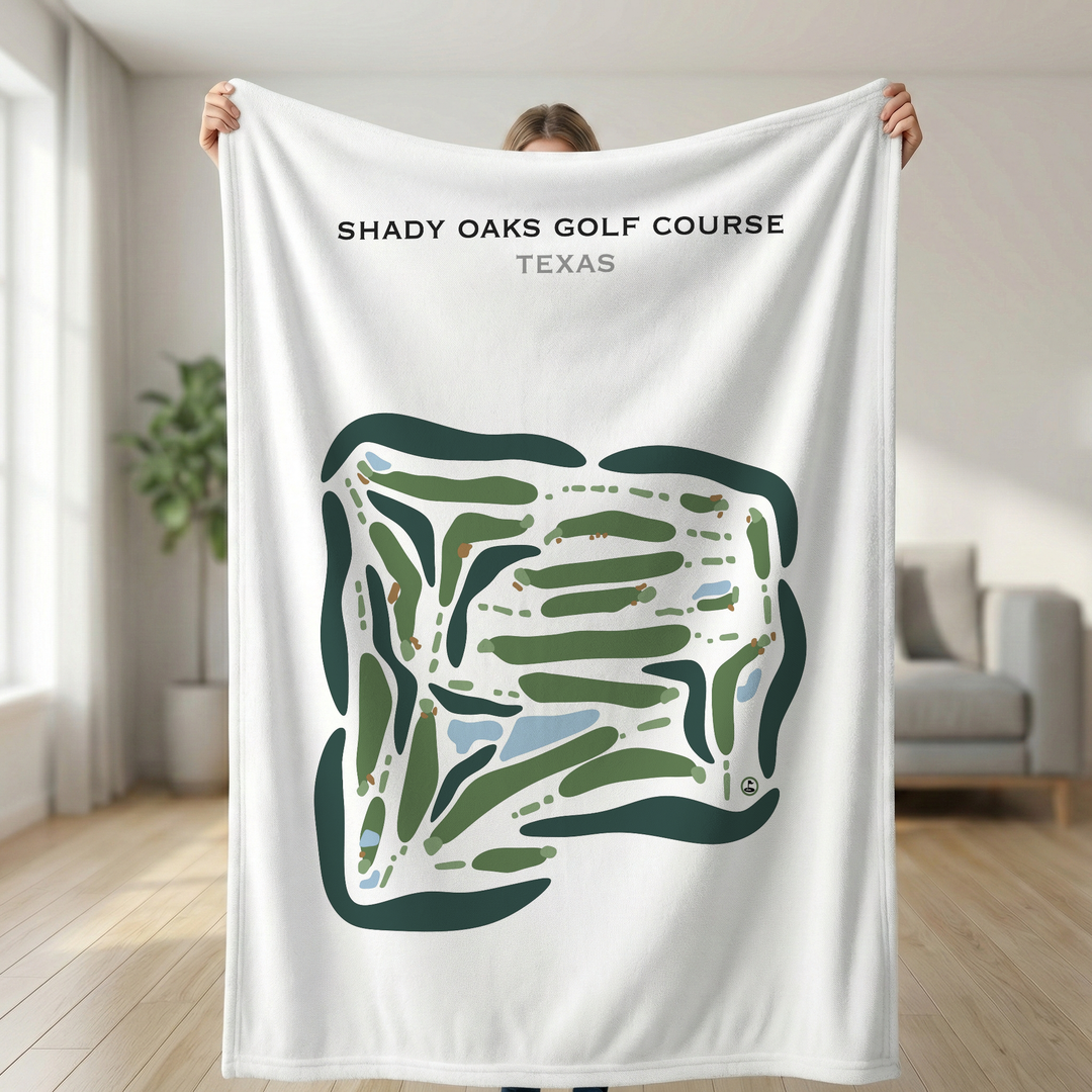 Shady Oaks Golf Course, Texas - Printed Golf Courses