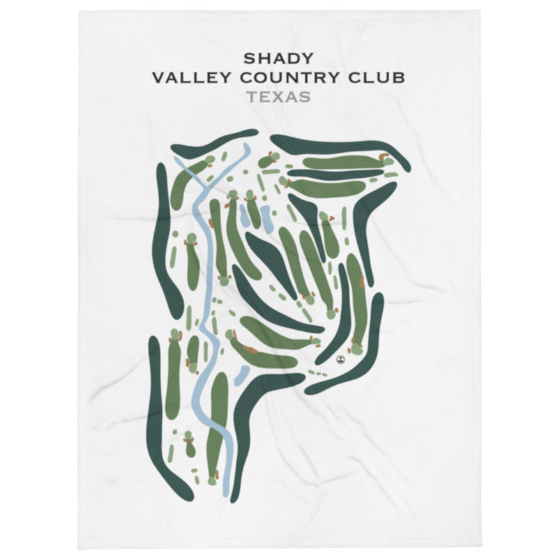 Shady Valley Country Club, Texas - Printed Golf Course