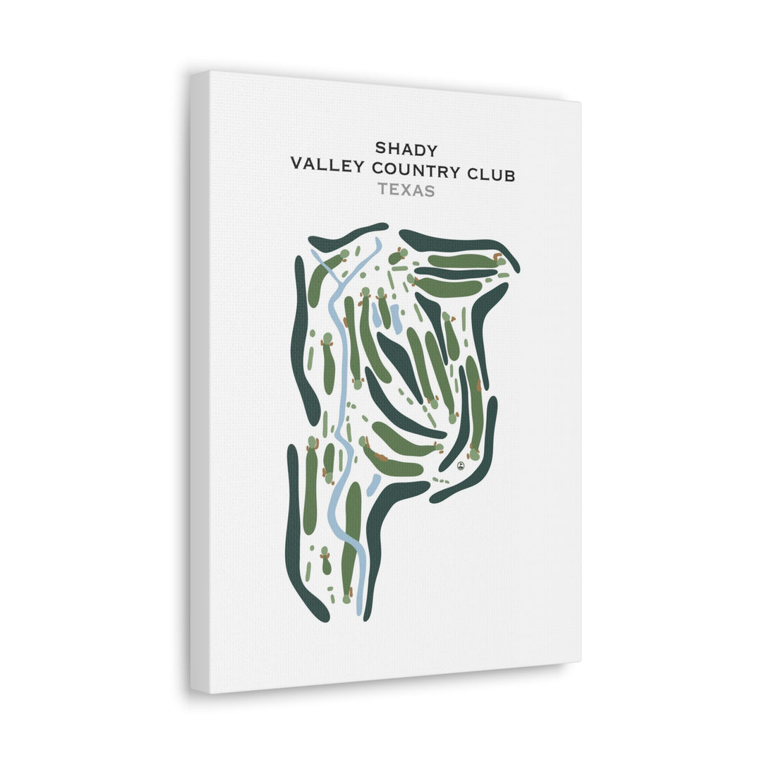 Shady Valley Country Club, Texas - Printed Golf Course