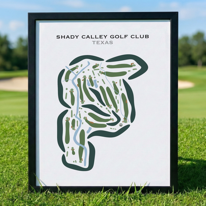 Shady Valley Golf Club, Texas - Printed Golf Courses