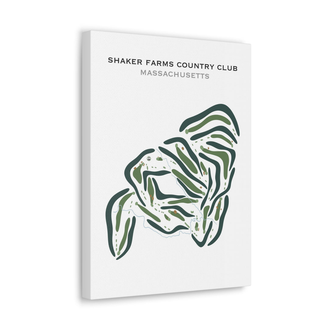 Shaker Farms Country Club, Massachusetts - Printed Golf Courses