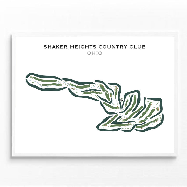 Shaker Heights Country Club, Ohio - Printed Golf Courses