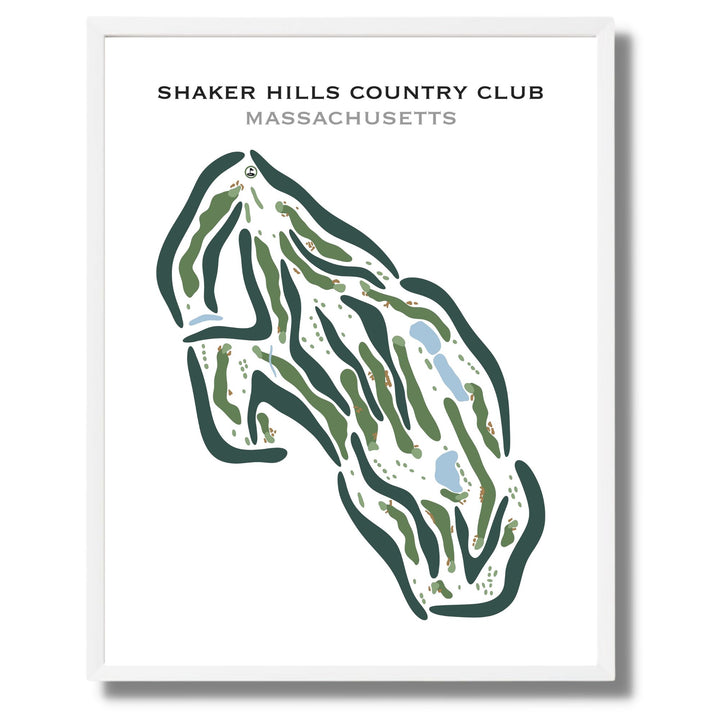 Shaker Hills Country Club, Massachusetts - Printed Golf Courses