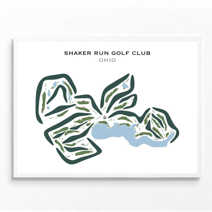 Shaker Run Golf Club, Ohio - Printed Golf Courses