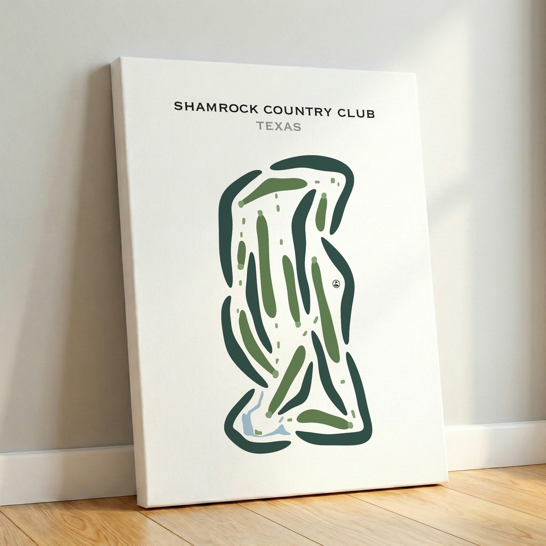 Shamrock Country Club, Texas - Printed Golf Courses