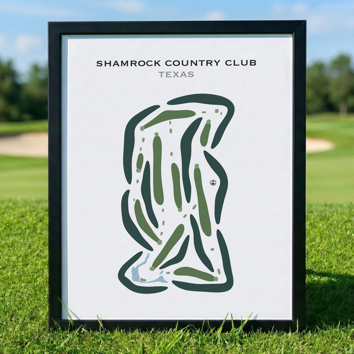 Shamrock Country Club, Texas - Printed Golf Courses