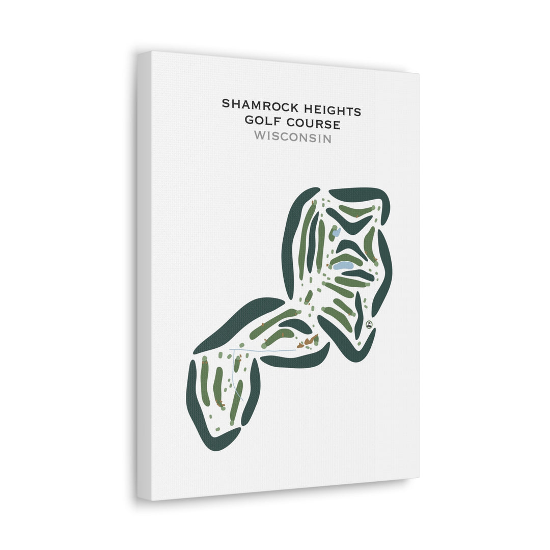 Shamrock Heights Golf Course, Wisconsin - Printed Golf Courses
