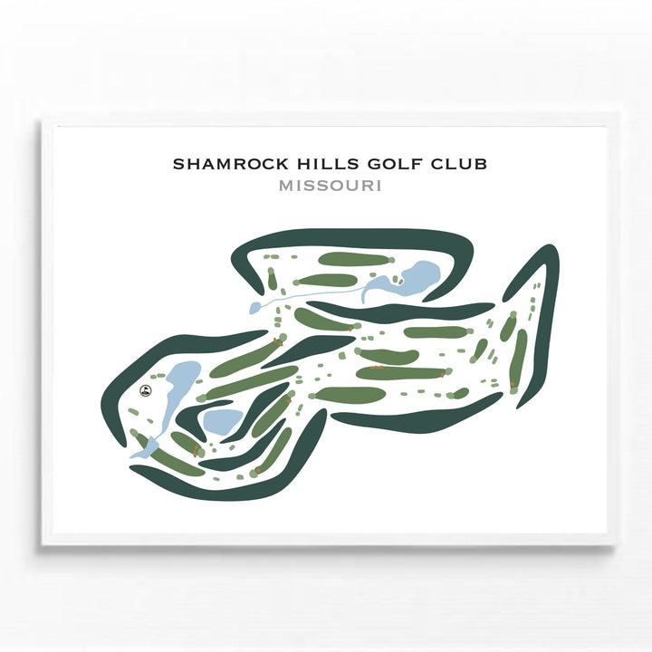 Shamrock Hills Golf Club, Missouri - Printed Golf Courses