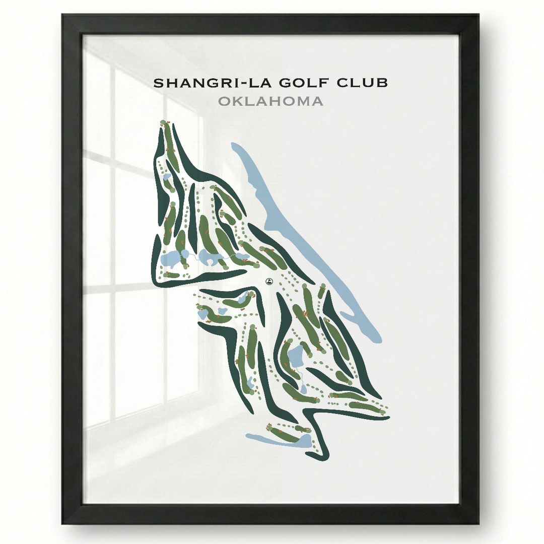 Shangri-La Golf Club, Oklahoma - Printed Golf Courses