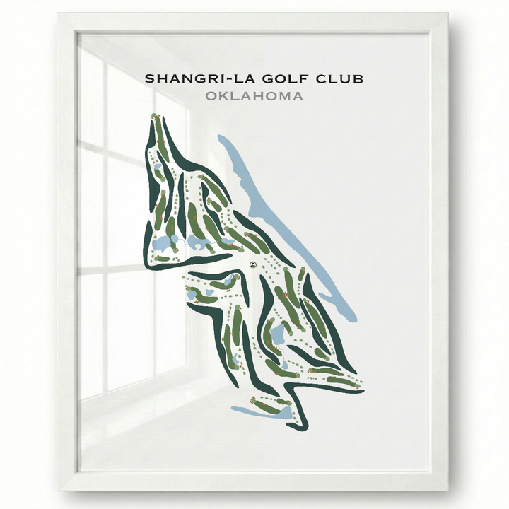 Shangri-La Golf Club, Oklahoma - Printed Golf Courses