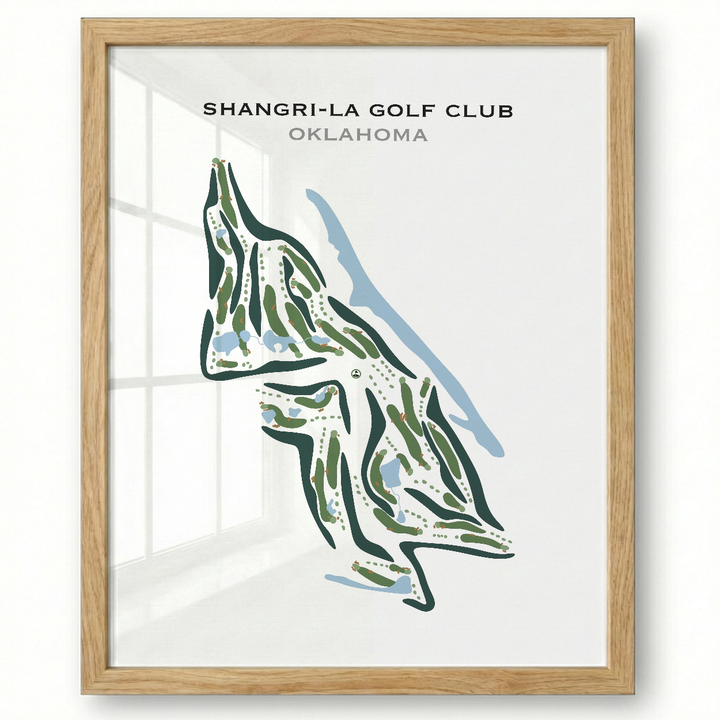 Shangri-La Golf Club, Oklahoma - Printed Golf Courses
