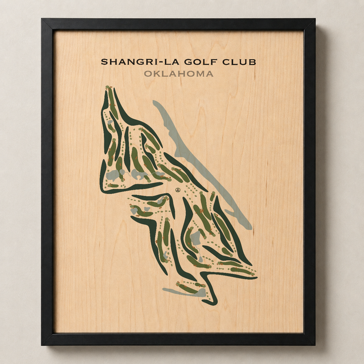 Shangri-La Golf Club, Oklahoma - Printed Golf Courses