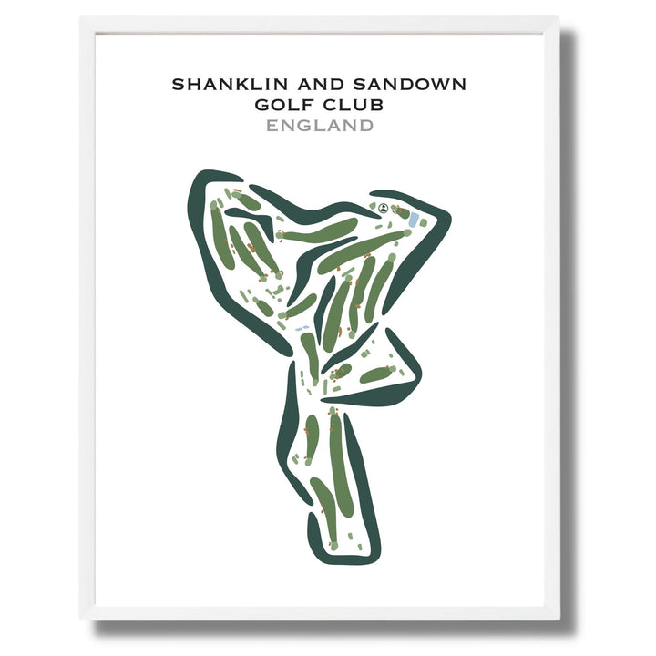 Shanklin & Sandown Golf Club, England - Printed Golf Courses