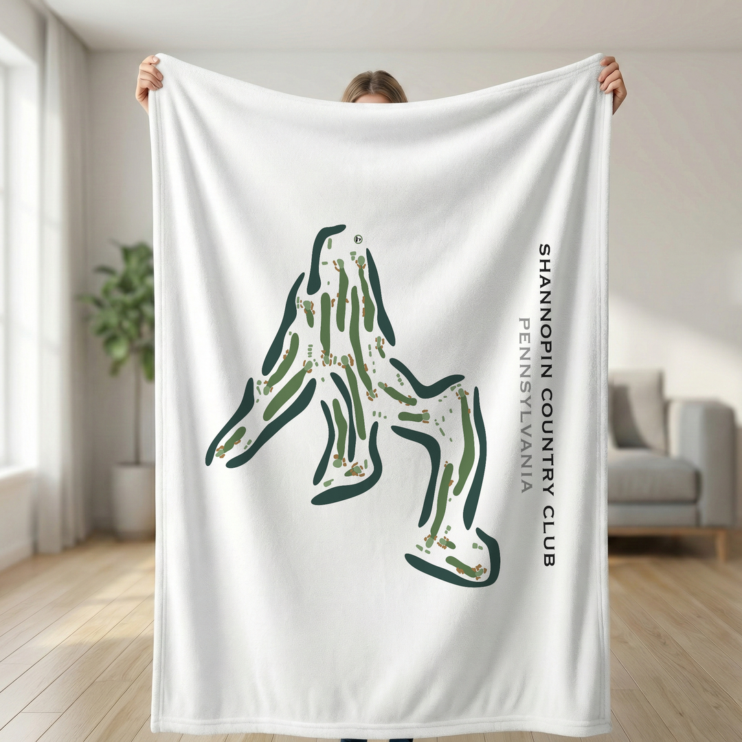 Shannopin Country Club, Pennsylvania - Printed Golf Course