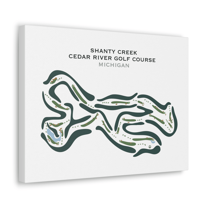 Shanty Creek Cedar River Golf Course, Michigan - Printed Golf Courses - Golf Course Prints