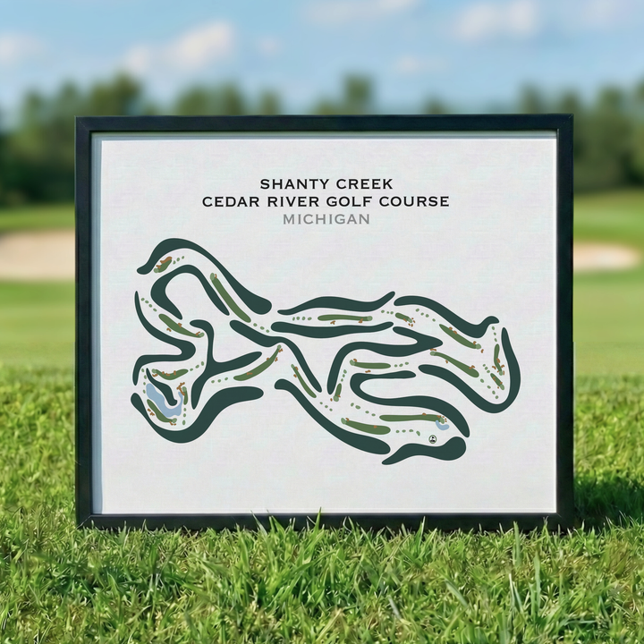 Shanty Creek Cedar River Golf Course, Michigan - Printed Golf Courses
