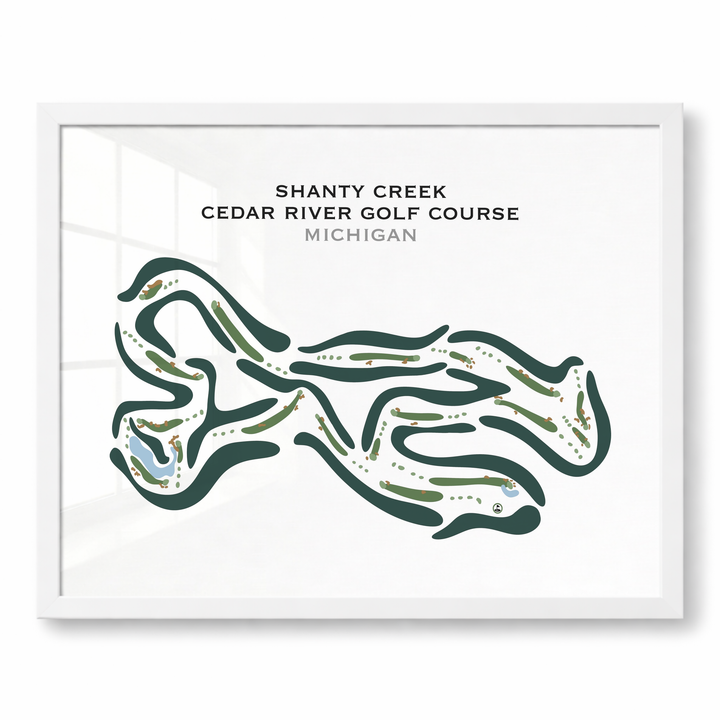 Shanty Creek Cedar River Golf Course, Michigan - Printed Golf Courses