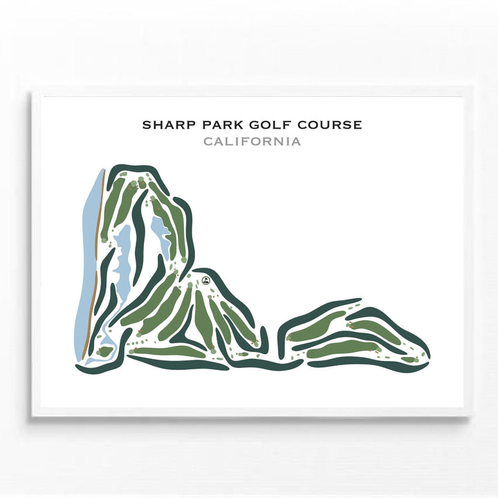 Sharp Park Golf Course, California - Printed Golf Courses