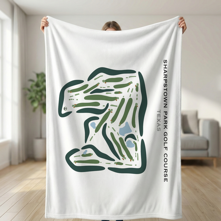 Sharpstown Park Golf Course, Texas - Printed Golf Courses