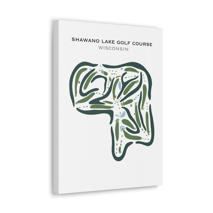 Shawano Lake Golf Course, Wisconsin - Printed Golf Courses