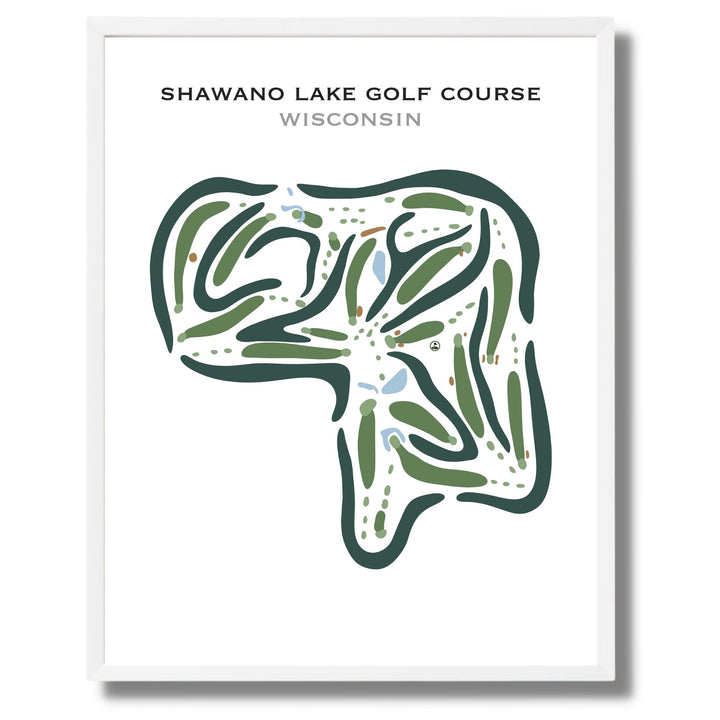 Shawano Lake Golf Course, Wisconsin - Printed Golf Courses