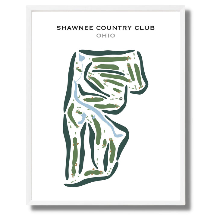 Shawnee Country Club, Ohio - Printed Golf Courses