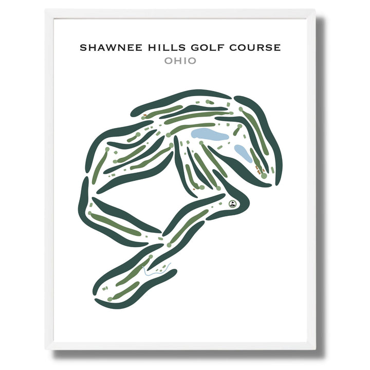 Shawnee Hills Golf Course, Ohio - Printed Golf Courses