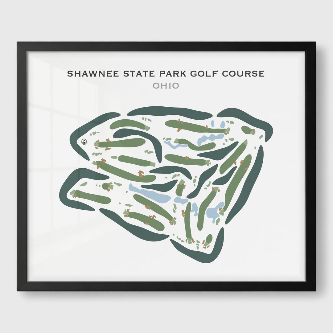 Shawnee State Park Golf Course, Ohio - Printed Golf Courses