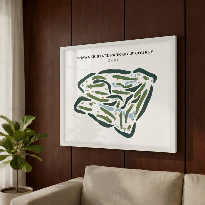 Shawnee State Park Golf Course, Ohio - Printed Golf Courses