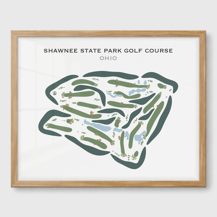 Shawnee State Park Golf Course, Ohio - Printed Golf Courses
