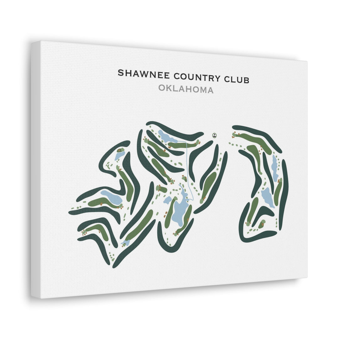 Shawnee Country Club, Oklahoma - Printed Golf Course