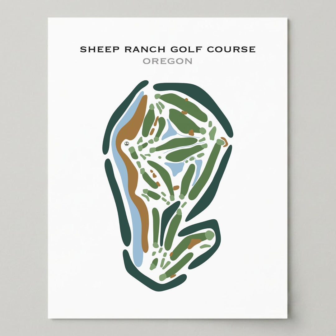 Sheep Ranch Golf Course, Oregon - Printed Golf Courses