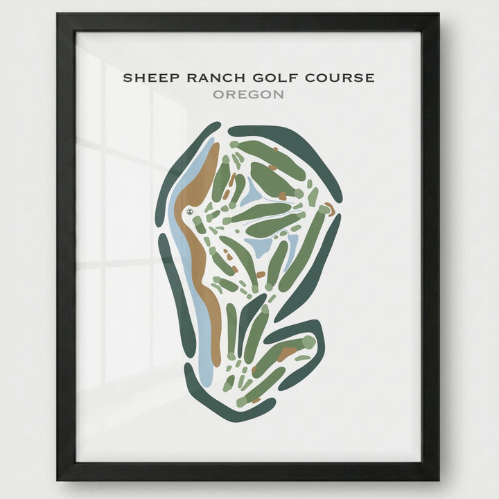 Sheep Ranch Golf Course, Oregon - Printed Golf Courses