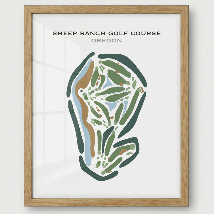 Sheep Ranch Golf Course, Oregon - Printed Golf Courses