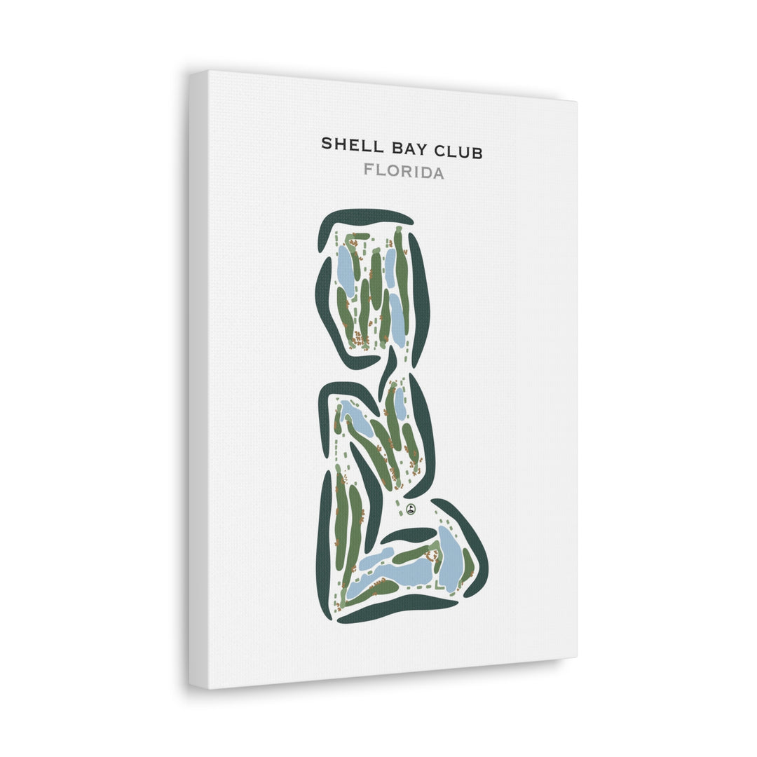 Shell Bay Club, Florida - Printed Golf Courses