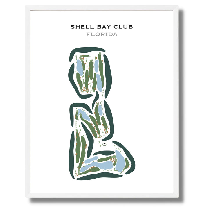 Shell Bay Club, Florida - Printed Golf Courses