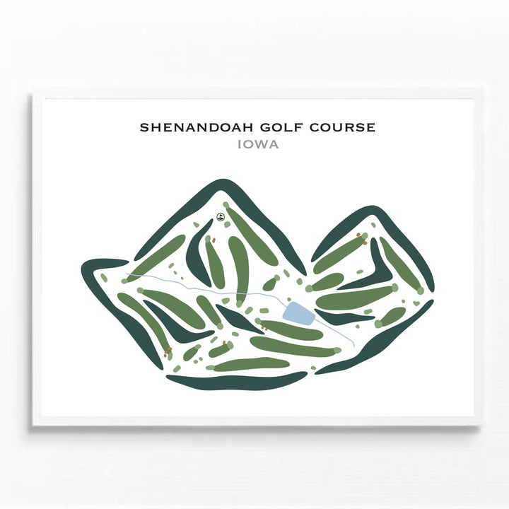 Shenandoah Golf Course, Iowa - Printed Golf Courses