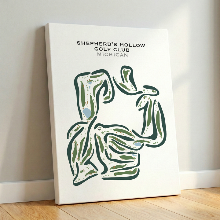 Shepherd's Hollow Golf Club, Michigan - Printed Golf Courses
