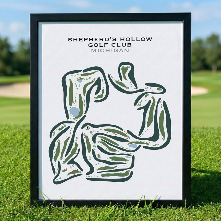 Shepherd's Hollow Golf Club, Michigan - Printed Golf Courses