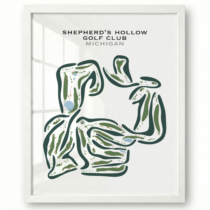 Shepherd's Hollow Golf Club, Michigan - Printed Golf Courses