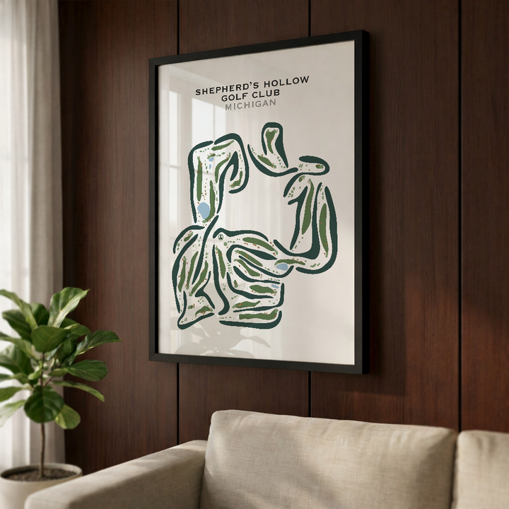 Shepherd's Hollow Golf Club, Michigan - Printed Golf Courses