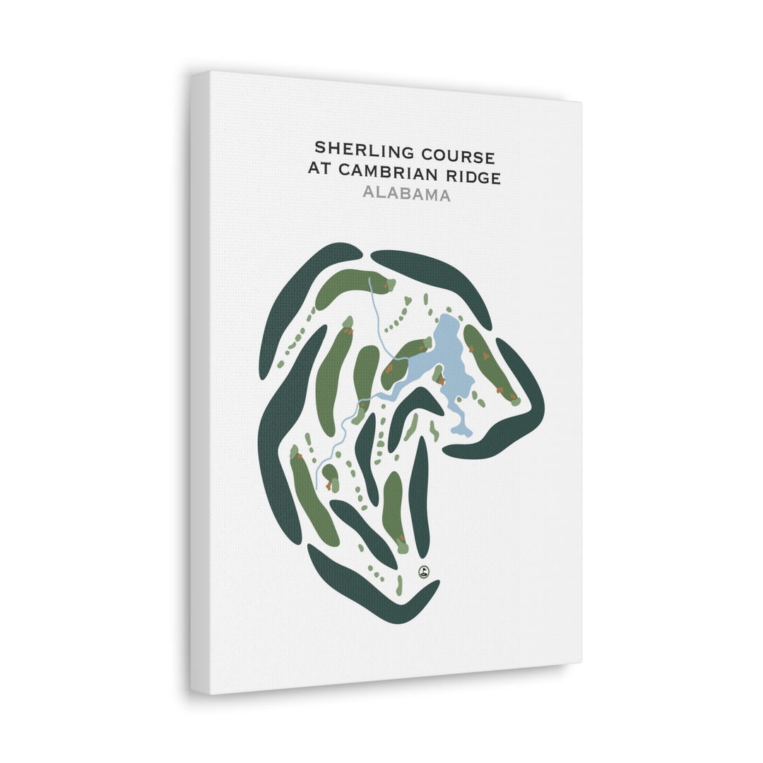 Sherling Course at Cambrian Ridge, Alabama  - Printed Golf Courses