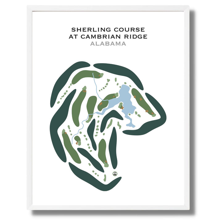 Sherling Course at Cambrian Ridge, Alabama  - Printed Golf Courses