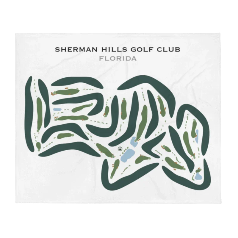 Sherman Hills Golf Club, Florida - Printed Golf Courses