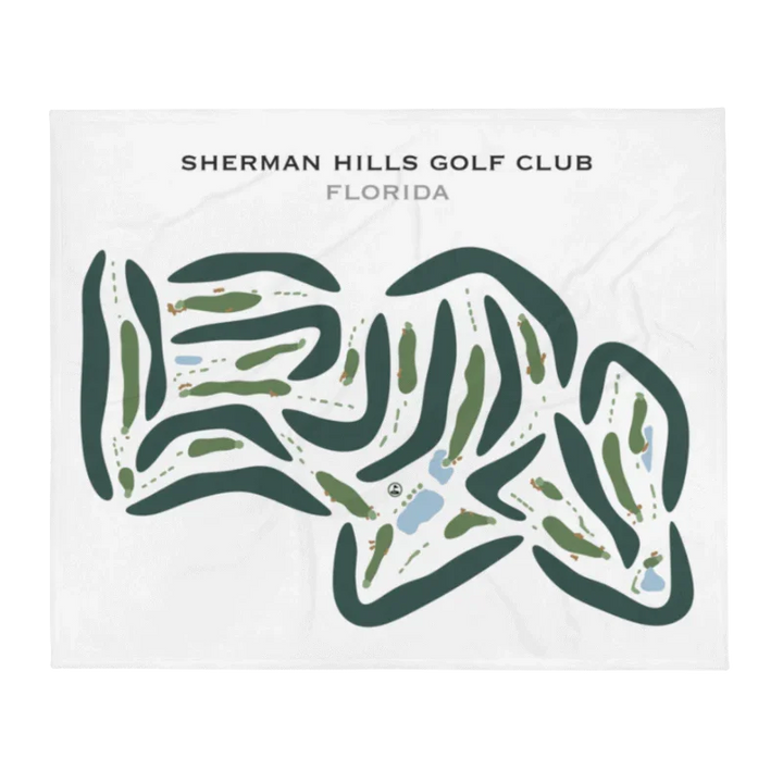 Sherman Hills Golf Club, Florida - Printed Golf Courses