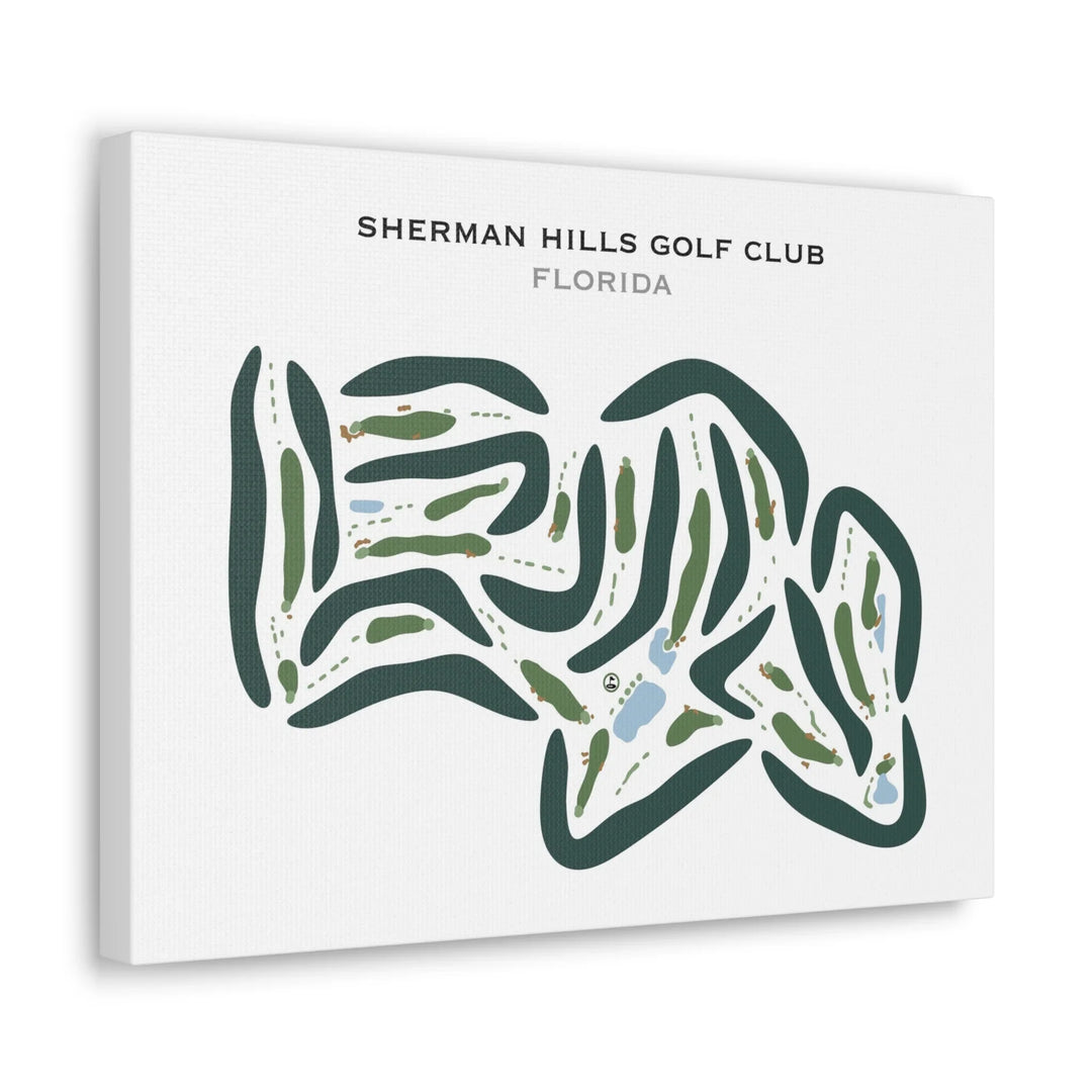 Sherman Hills Golf Club, Florida - Printed Golf Courses
